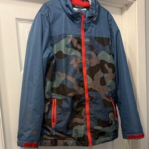 Boys are Camouflage Jacket with Red Accents